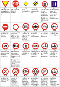 Regulatory traffic signs