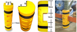 Προστατευτικά ορθοστατών ραφιών αποθήκης Προστατευτικά ορθοστατών ραφιών αποθήκης